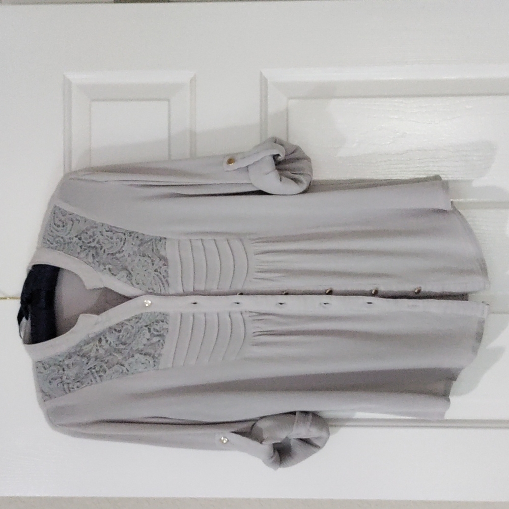 Light Grey Blouse NWT